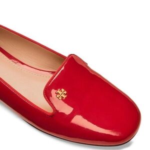 Tory Burch Samantha Glossy Red Loafers